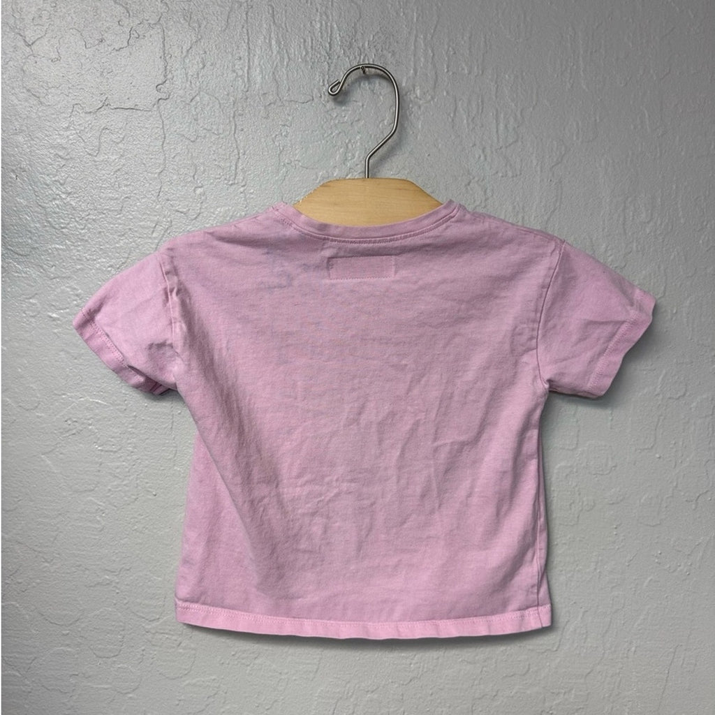 zara girls' pink tee 3Y
