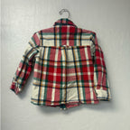 blue rooster boys’ plaid button-down shirt 4Y