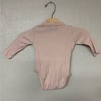 h&m girls' pink pointelle bodysuit 3M