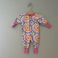 hanna andersson girls' floral zippy 3-6M