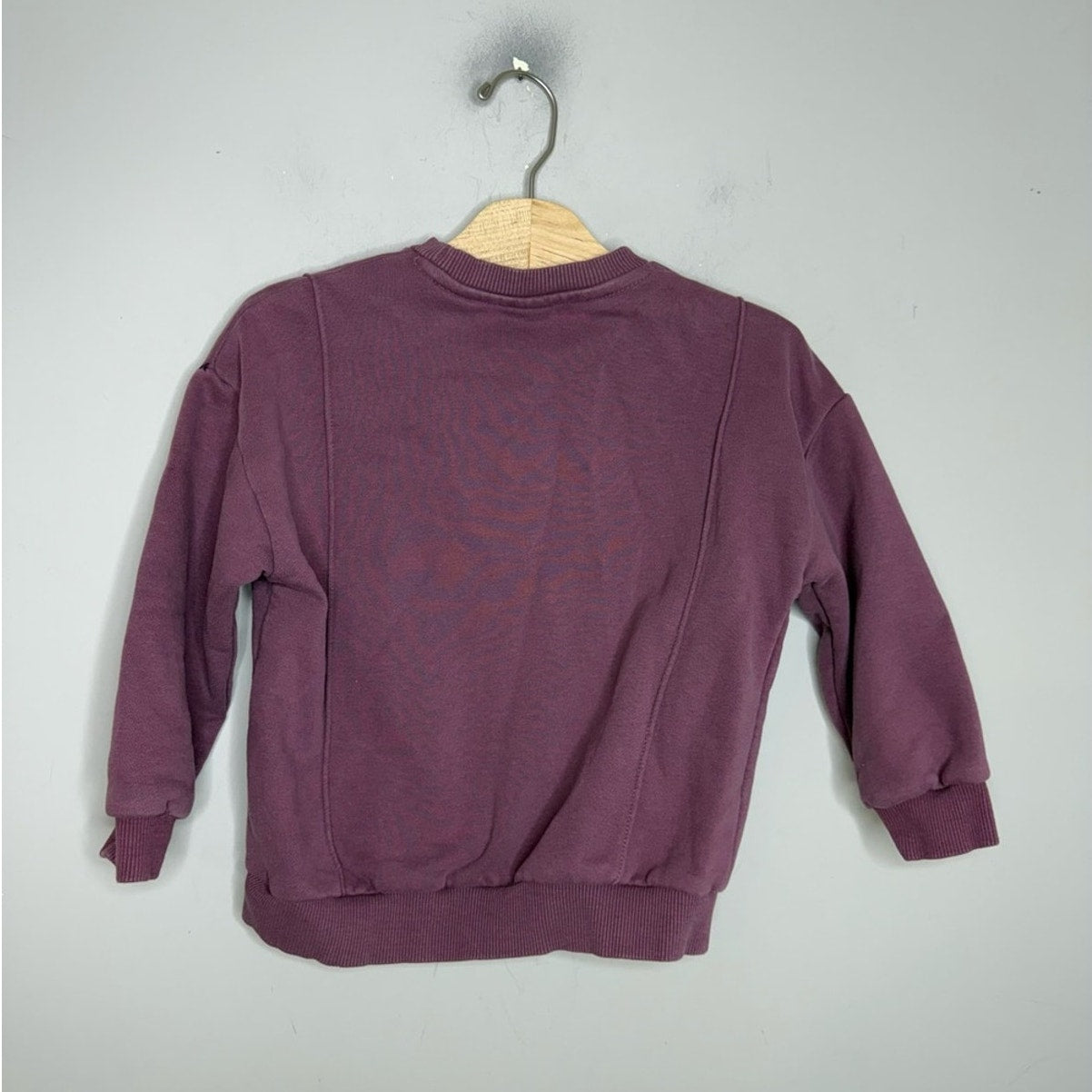 zara sweatshirt girls top shirt purple awesome times 4-5Y