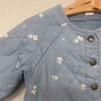 baby gap floral quilted jacket 3Y