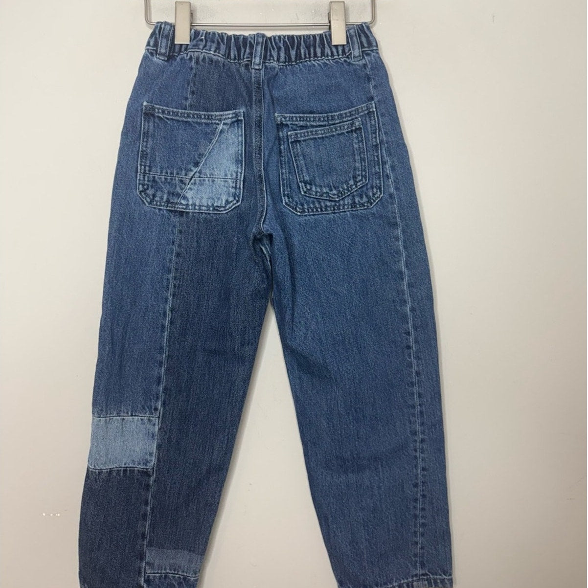 zara girls' patchwork jeans 5-6Y