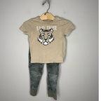 cat & jack x old navy camo tiger boys set 2Y