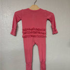 laree + co. girls' pink footie 0-3M