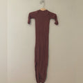 solly baby knotted gown brown 0-3M