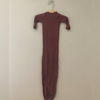 solly baby knotted gown brown 0-3M