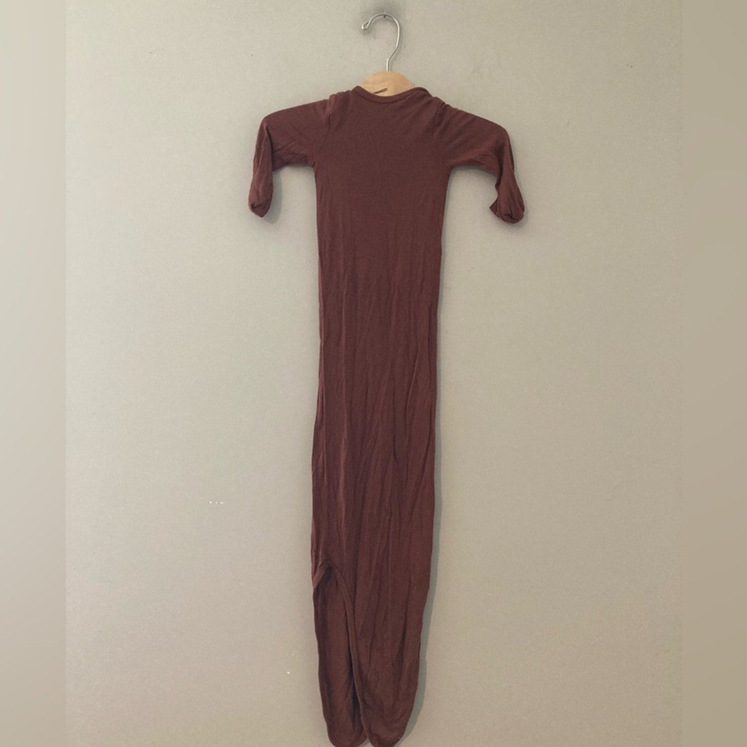 solly baby knotted gown brown 0-3M