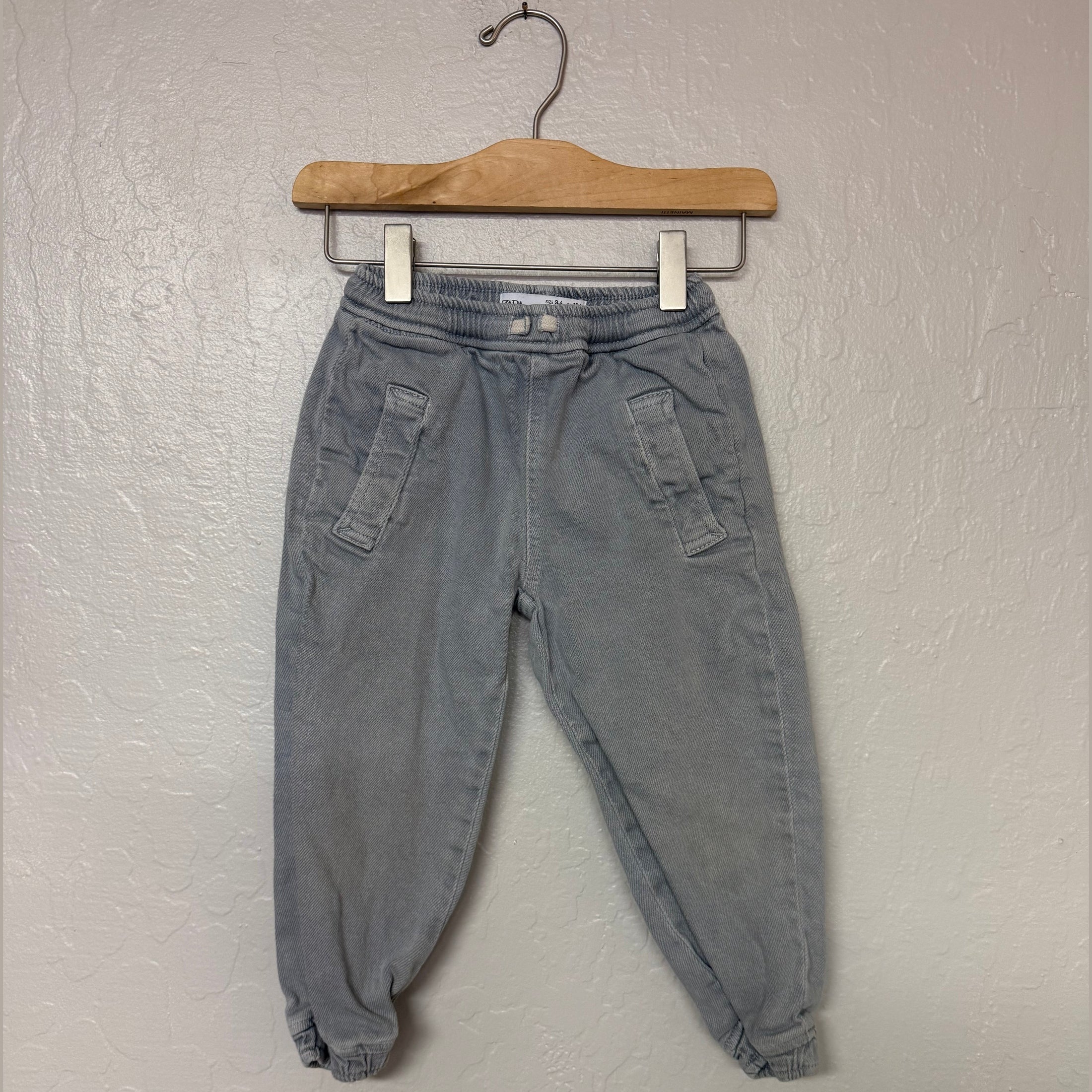 zara boys’ denim joggers 3-4Y