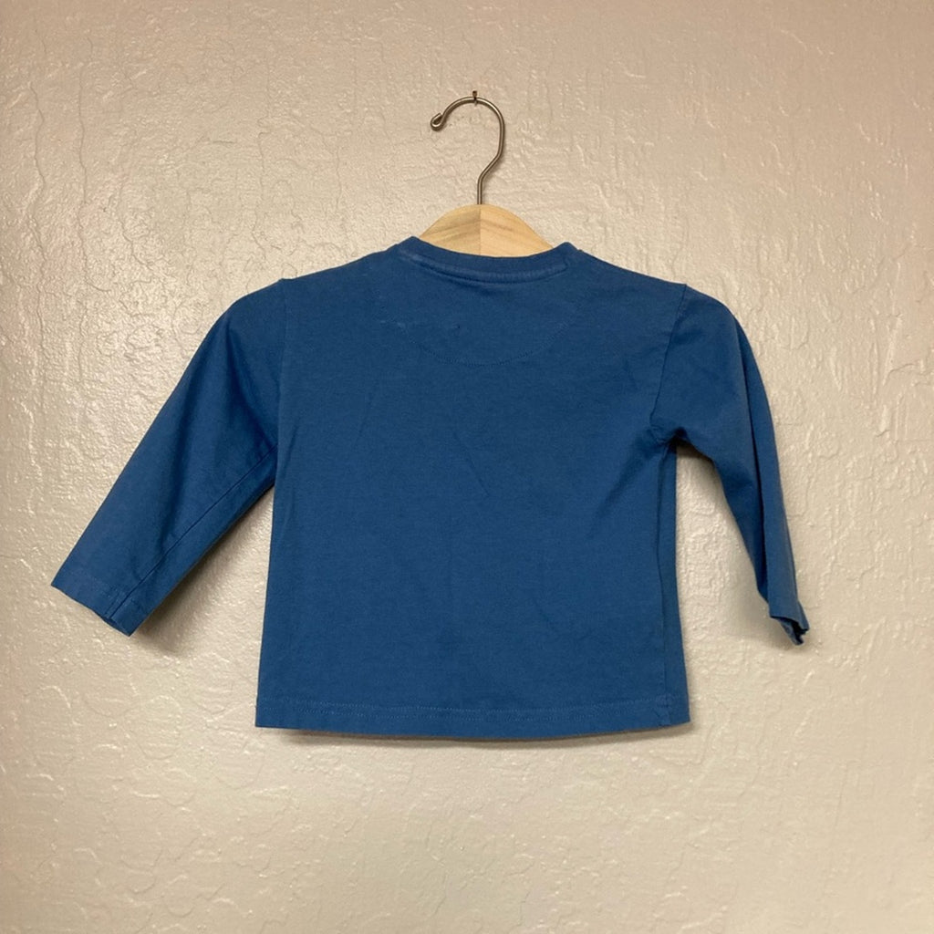mayoral boys' blue burger tee 18M