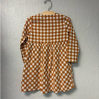 maisonette vignette gold gingham dress 2T