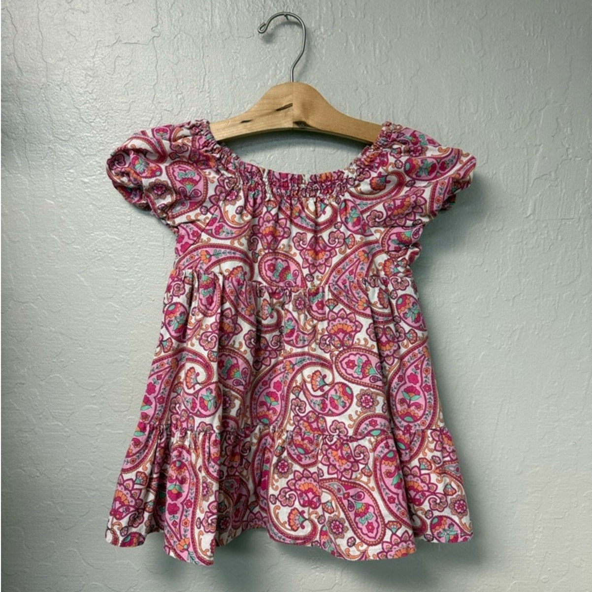 seed heritage pink paisley dress 3Y