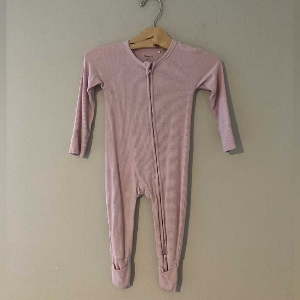 in my jammers girls' pink footie 12-18M