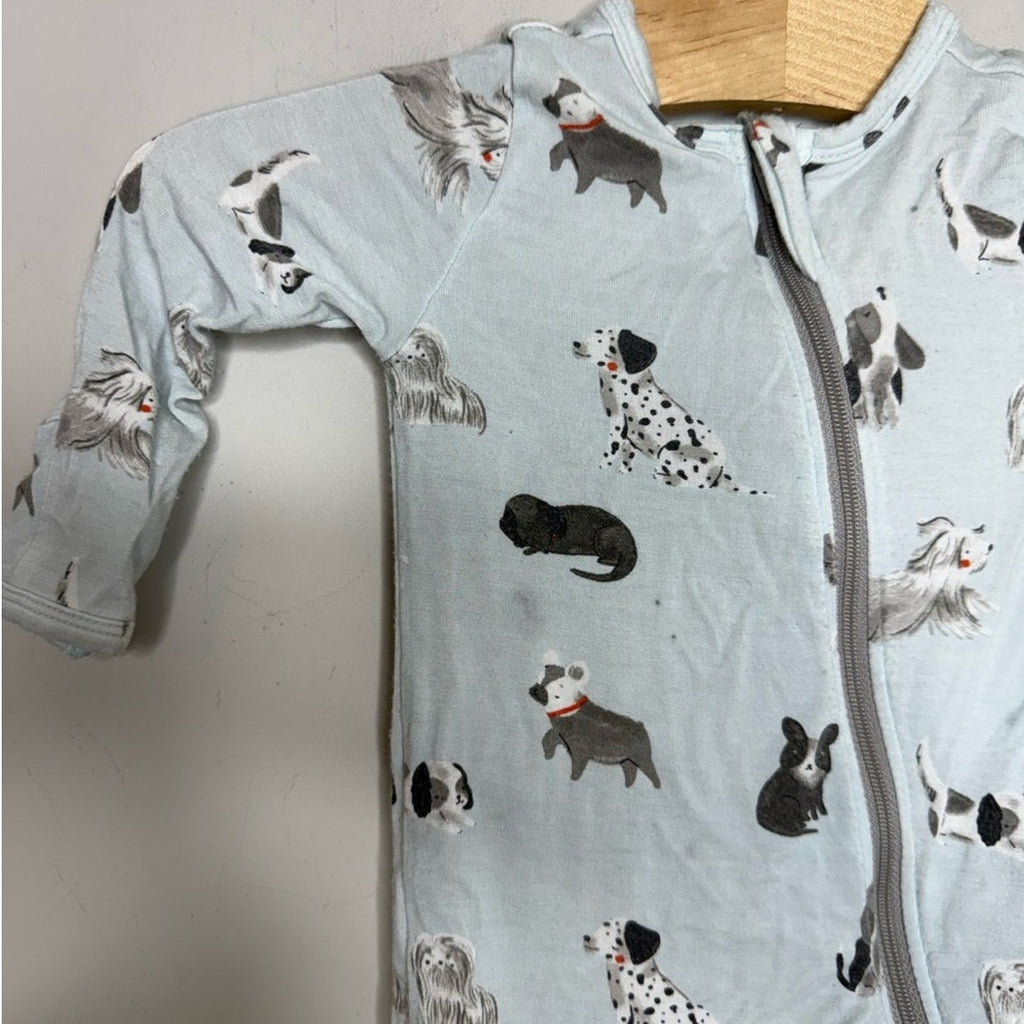 angel dear bamboo dog footie 0-3M