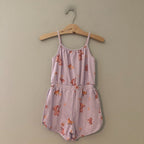 bird & bean purple rollerskate romper 4Y