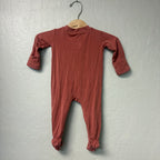 wildbird earthy pink footie 0-3M
