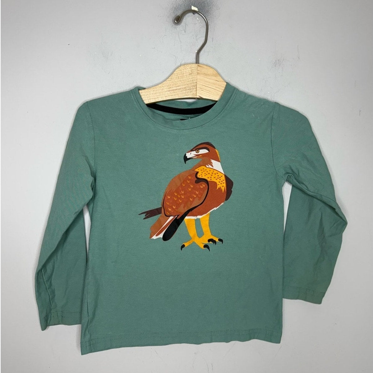 tea collection boys' long-sleeve bird tee 4Y