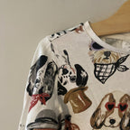 zara long sleeve tee dogs 10Y