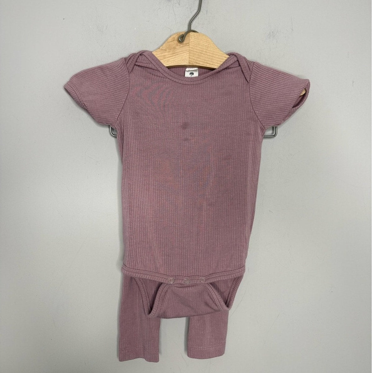 kate quinn girls' bamboo purple set 6-12M