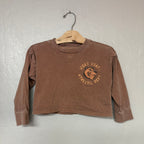 cotton on kids long-sleeve brown tee 4Y