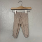 janie and jack beige linen pants 6-12M