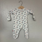 magnetic me elephant print footie 0-3M