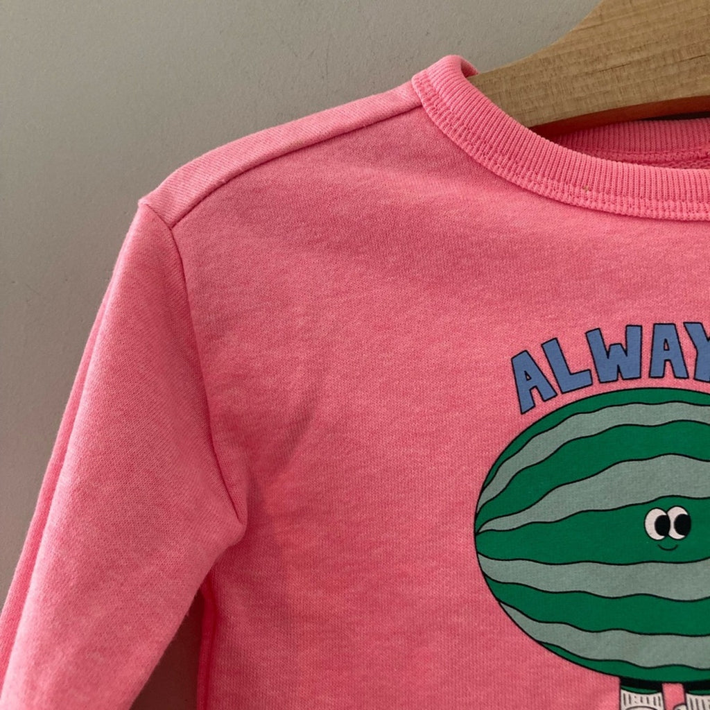 baby gap girls' hot pink sweatshirt 12-18M