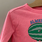 baby gap girls' hot pink sweatshirt 12-18M