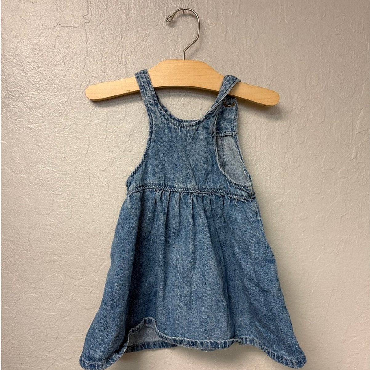 zara denim dress 18-24M