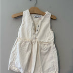 zara cream sleeveless dress 2-3Y