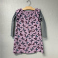 tea collection purple butterflies long-sleeve dress 6Y