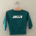 cat & jack green jolly sweatshirt 3T