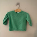 zara green crewneck sweatshirt 12-18M