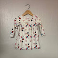 hanna andersson cream dress hearts 18-24M
