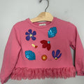 peek girls' pink long-sleeve 4-5Y