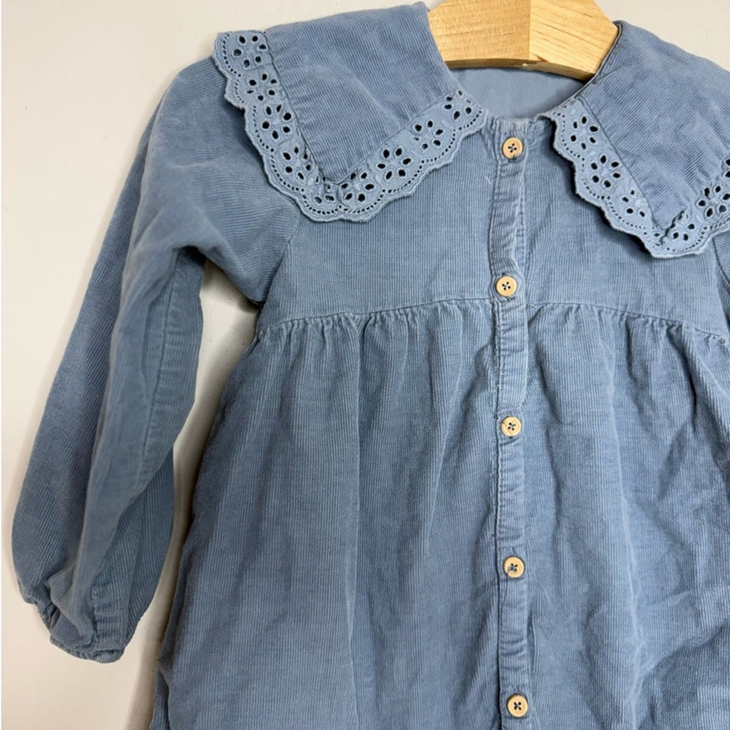 zara girls' ribbed dress 3-4Y
