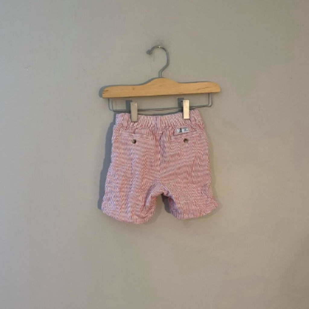 janie and jack red stripe shorts 12-18M