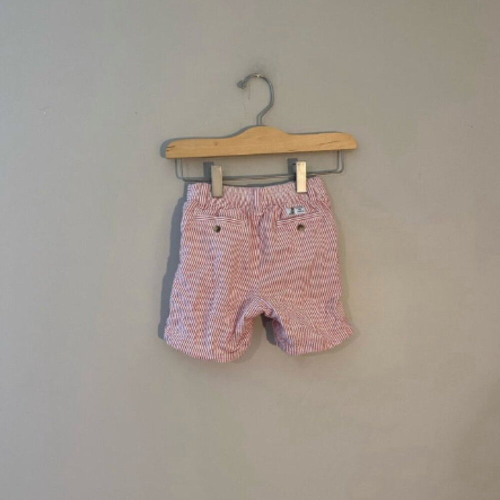janie and jack red stripe shorts 12-18M