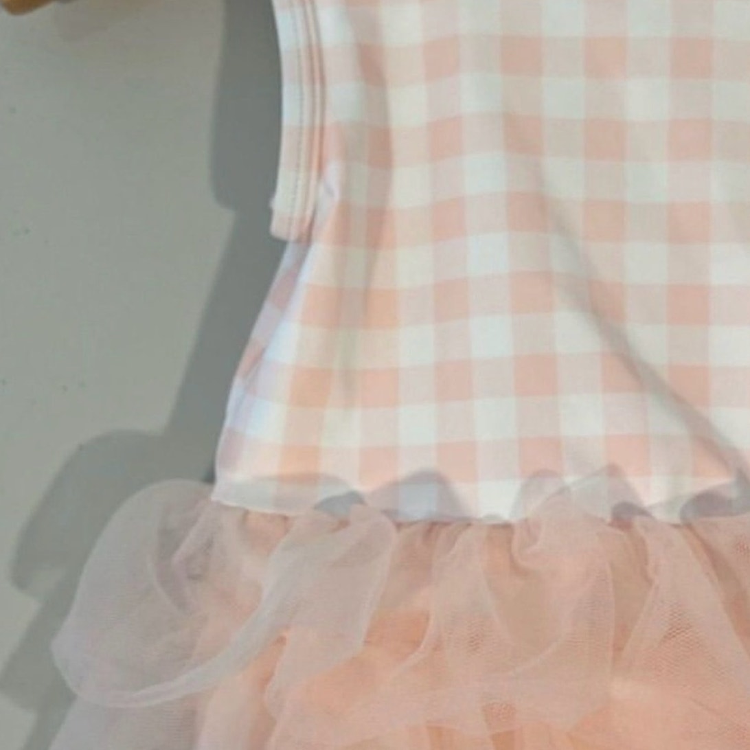 tucker + tate pink gingham swimsuit 6M