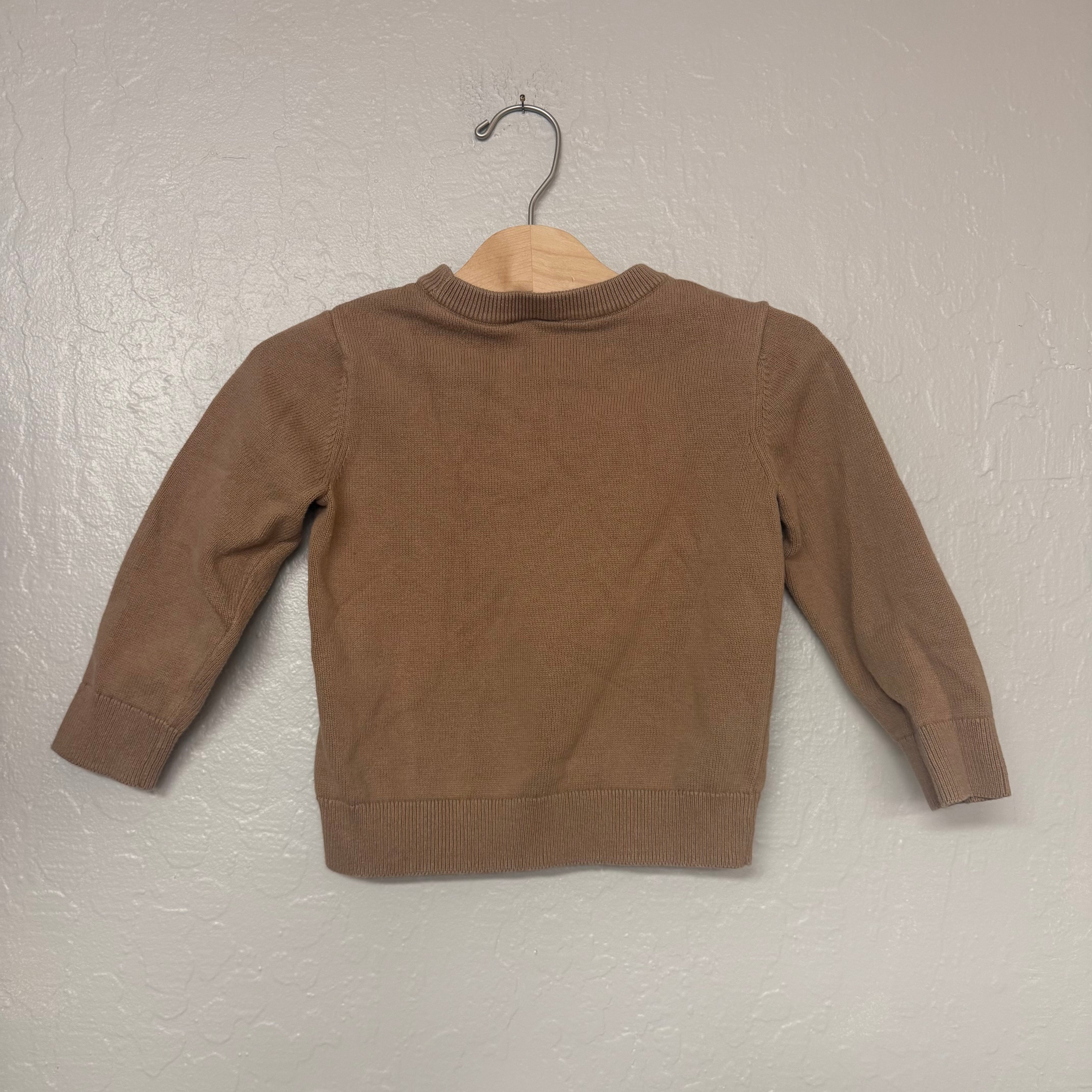 baby gap brown firetruck sweater 3Y