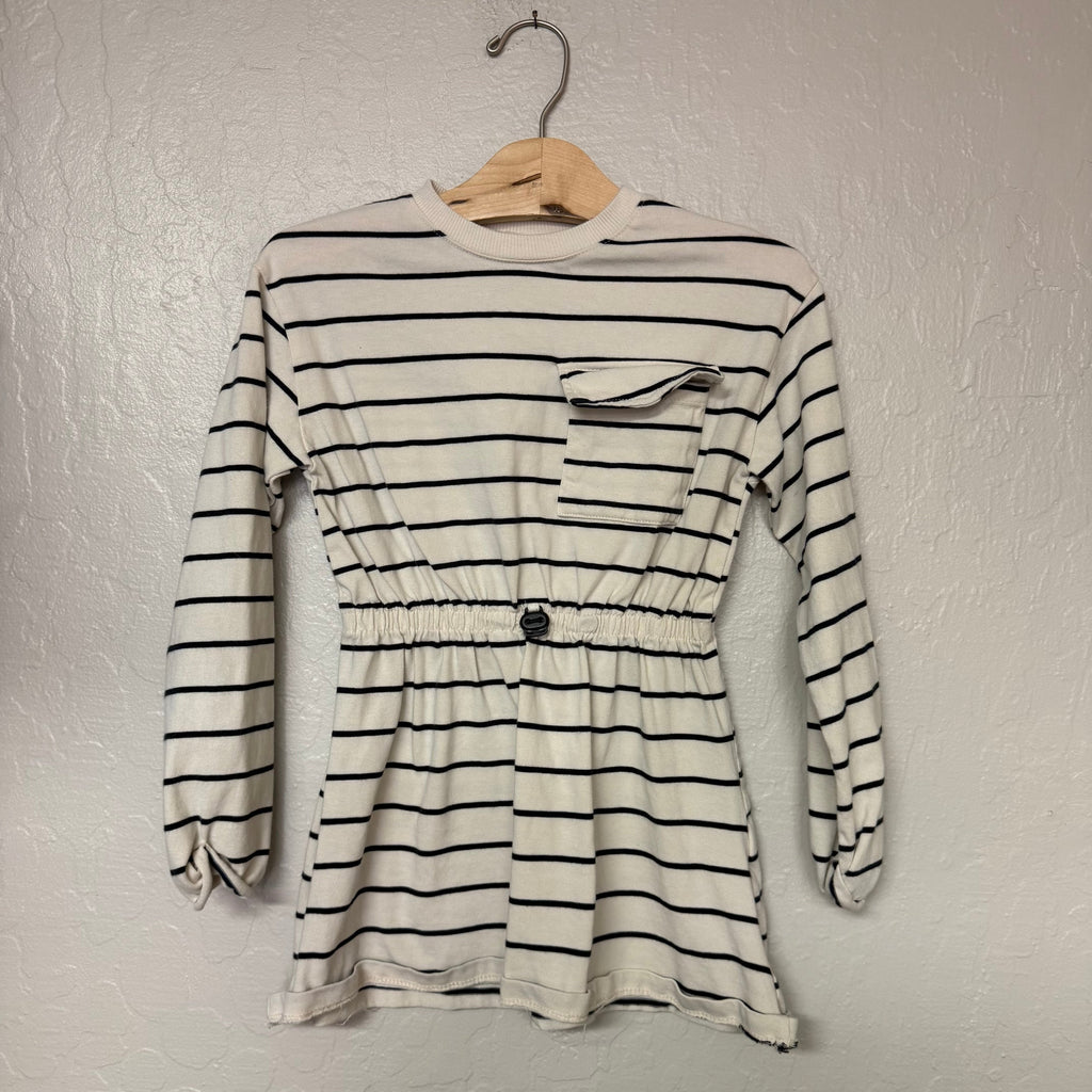 zara striped tunic dress 8Y
