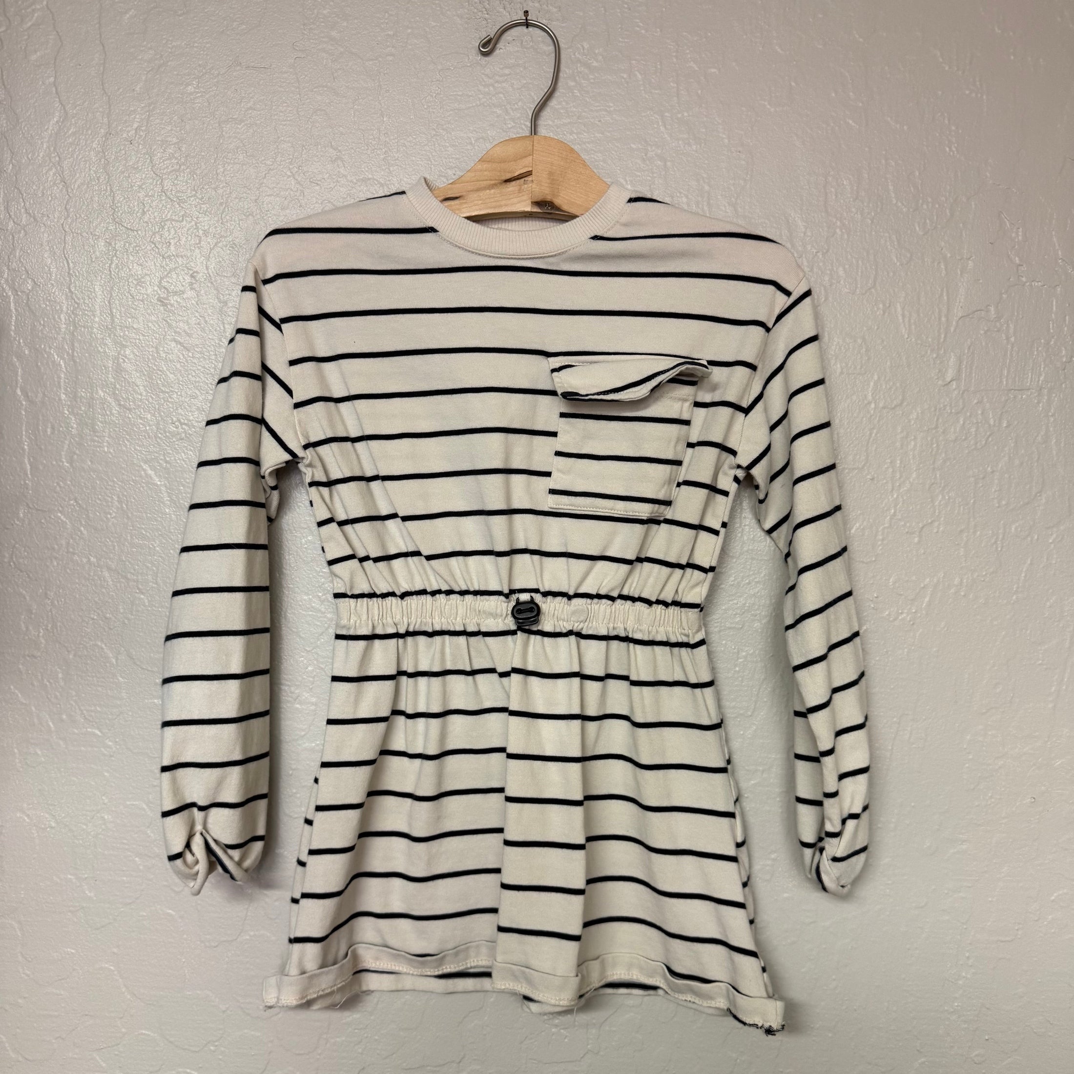 zara striped tunic dress 8Y