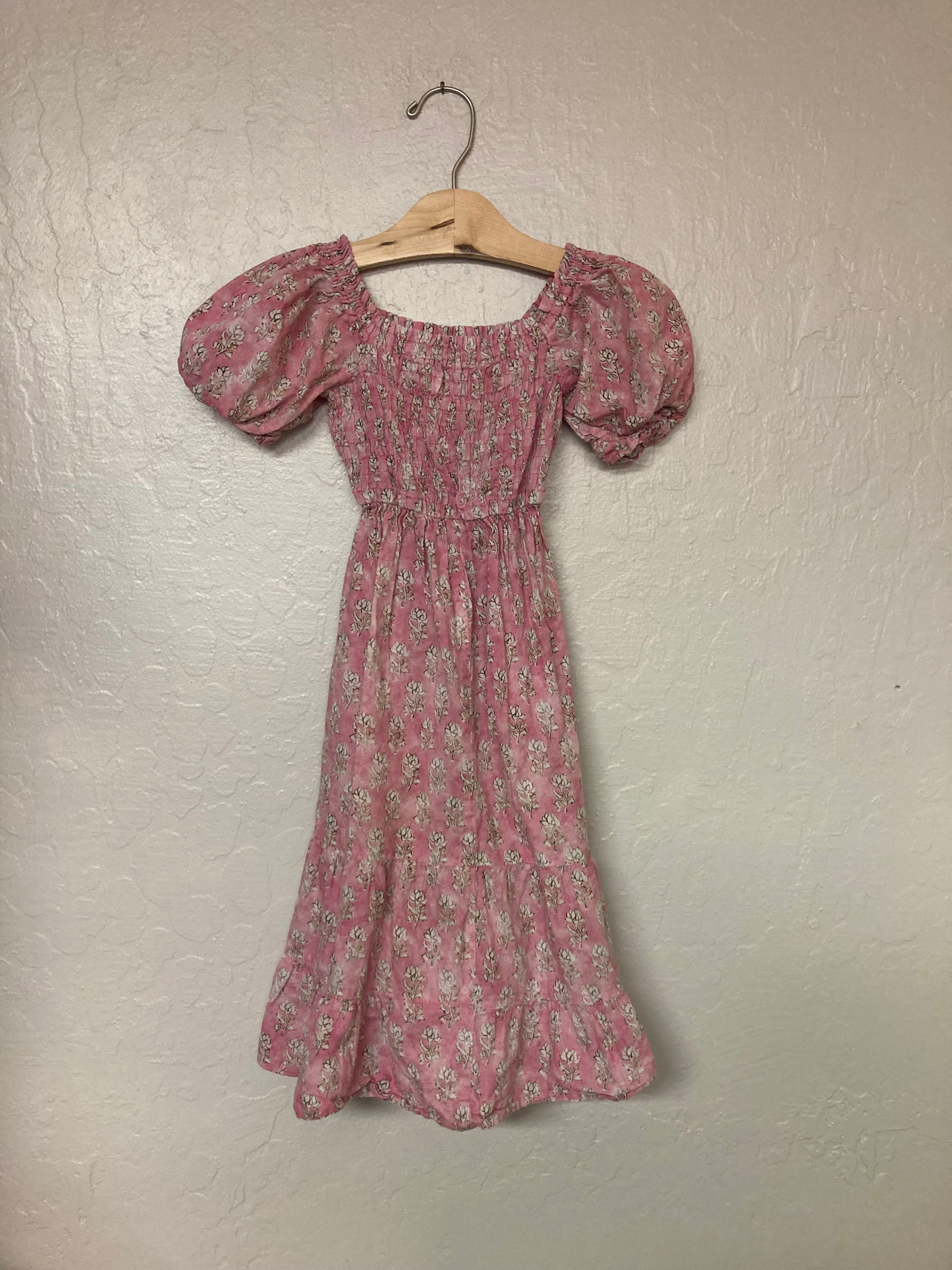zara tiered floral dress 6Y