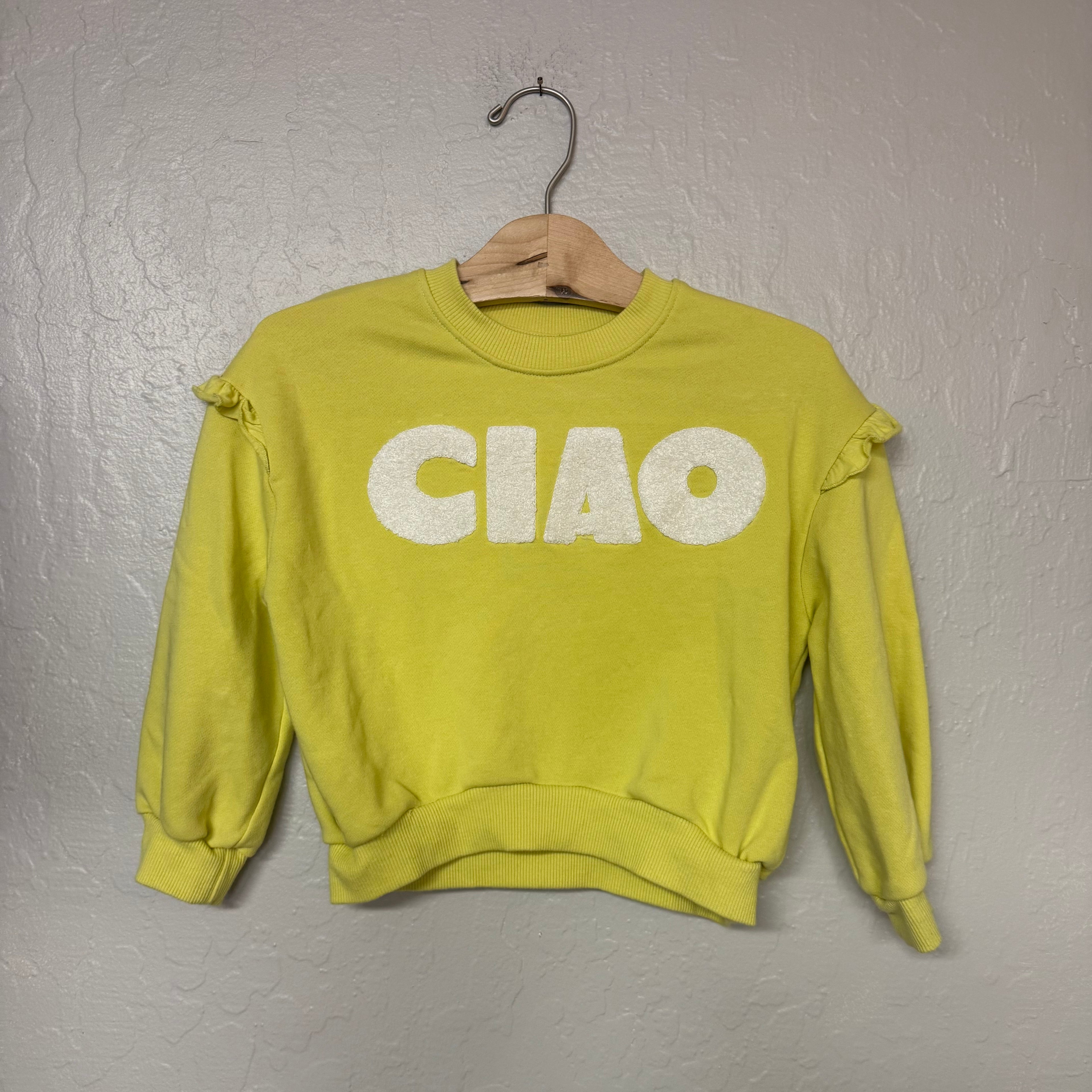 grayson mini yellow sweatshirt 4T