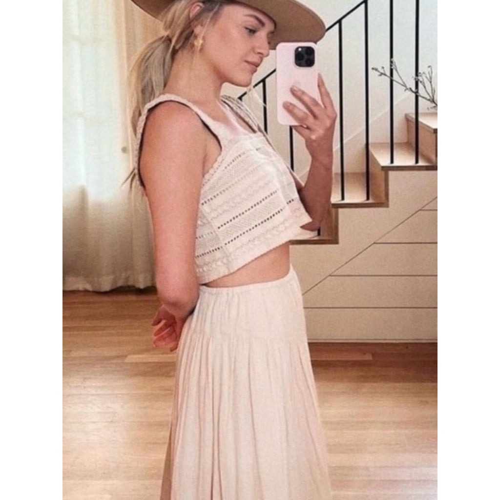 aerie crochet crop top MEDIUM