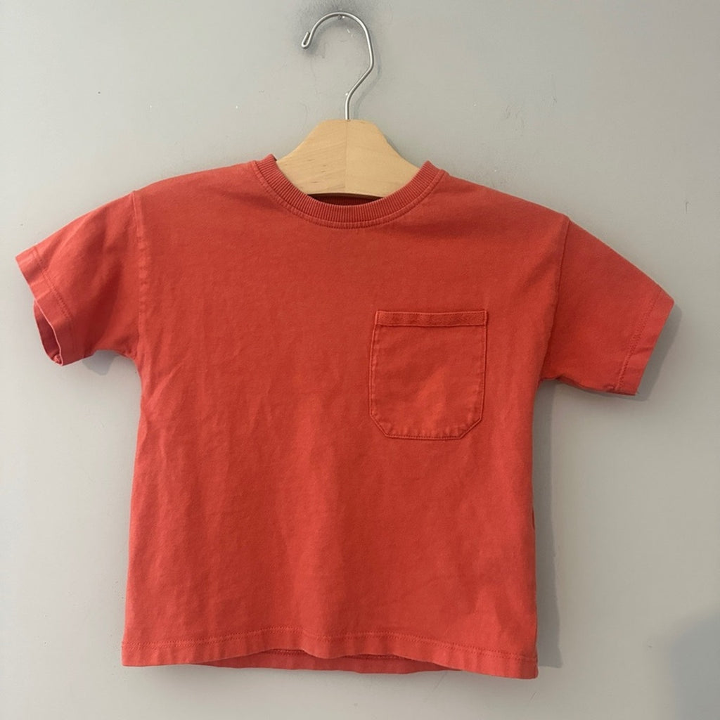 zara boys' orange tee 18-24M