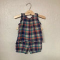 peek little peanut girls' plaid set 12-18M