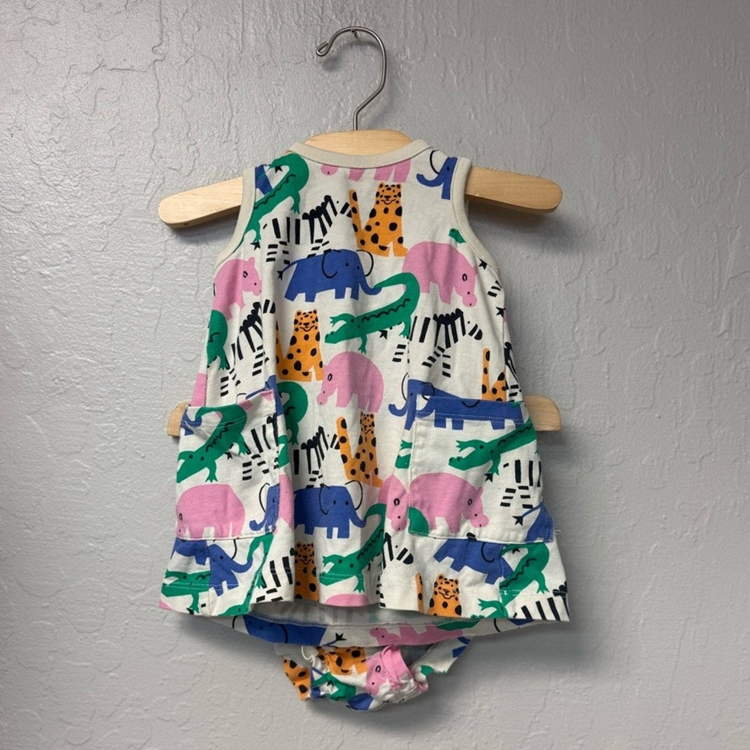 hanna andersson animal dress bloomers set 6-12M