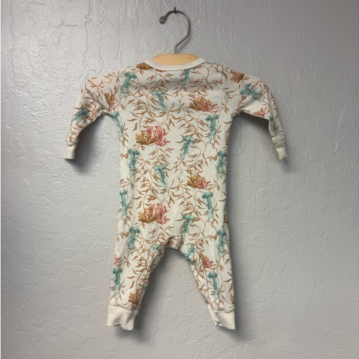 milkbarn jellyfish cloth pajama set 3-6M