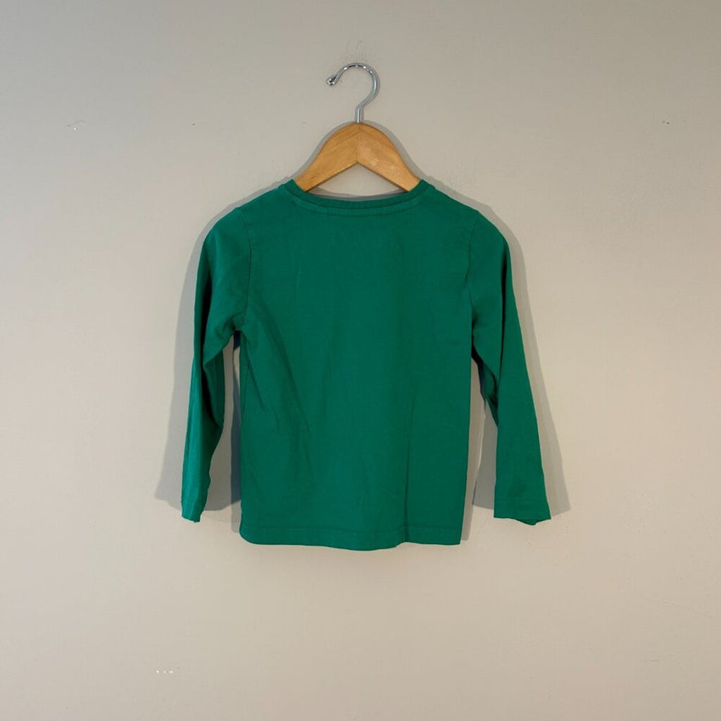mini boden green fox tee 4Y